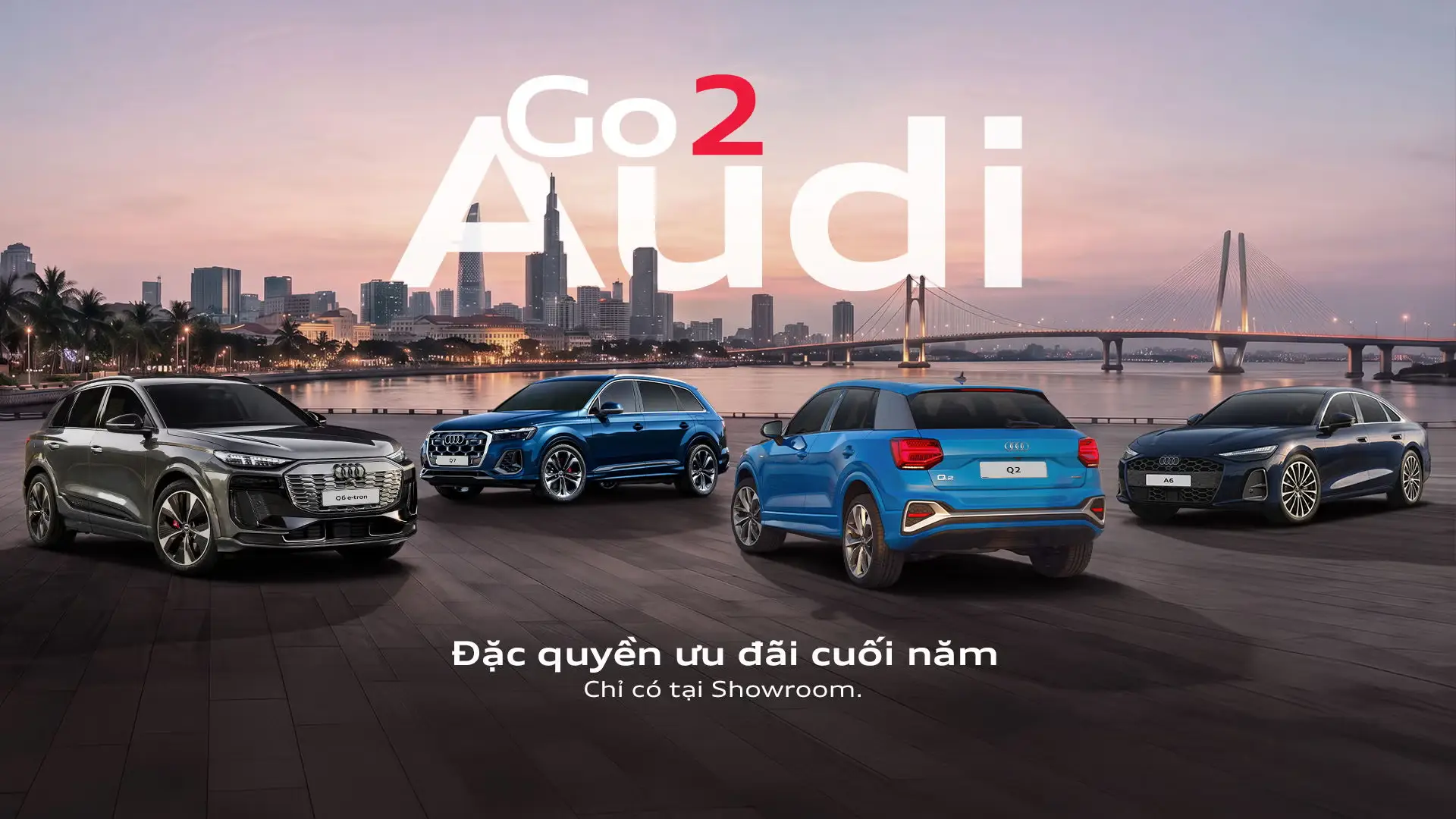 “GO 2 AUDI” – ĐẶC QUYỀN ƯU ĐÃI CUỐI NĂM, CHỈ CÓ TẠI SHOWROOM AUDI